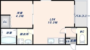 弥刀駅 徒歩5分 1階の物件間取画像